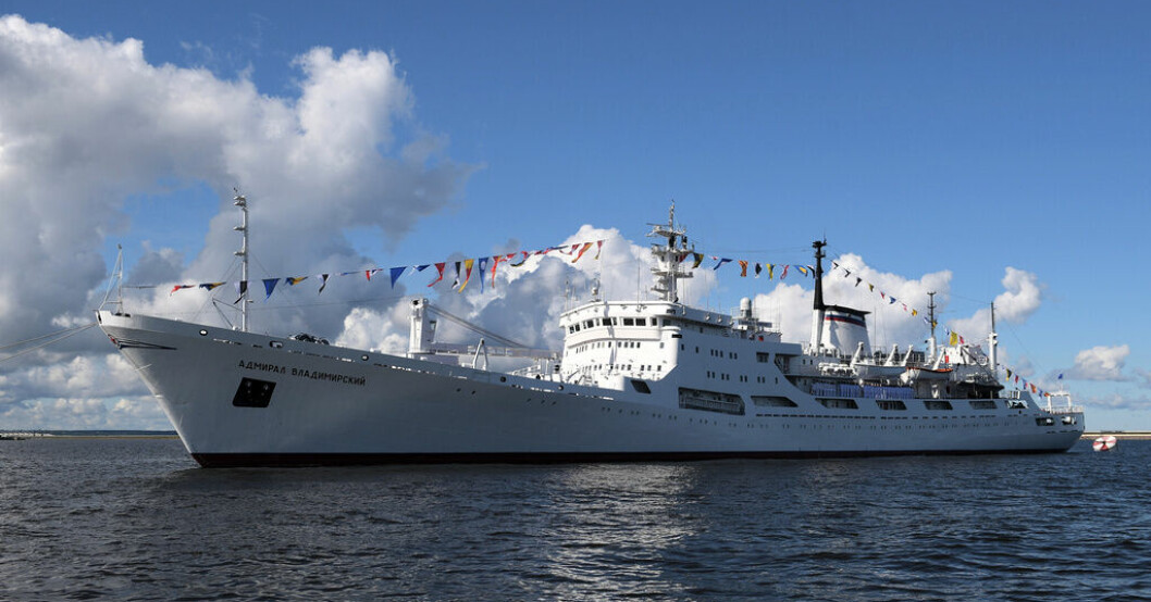 ”Admiral Vladimirsky” är officiellt ett forskningsfartyg men den svenska marinen betraktar det som ett militärt, statligt fartyg. Arkivbild. Ryska skepp kartlägger känslig infrastruktur
