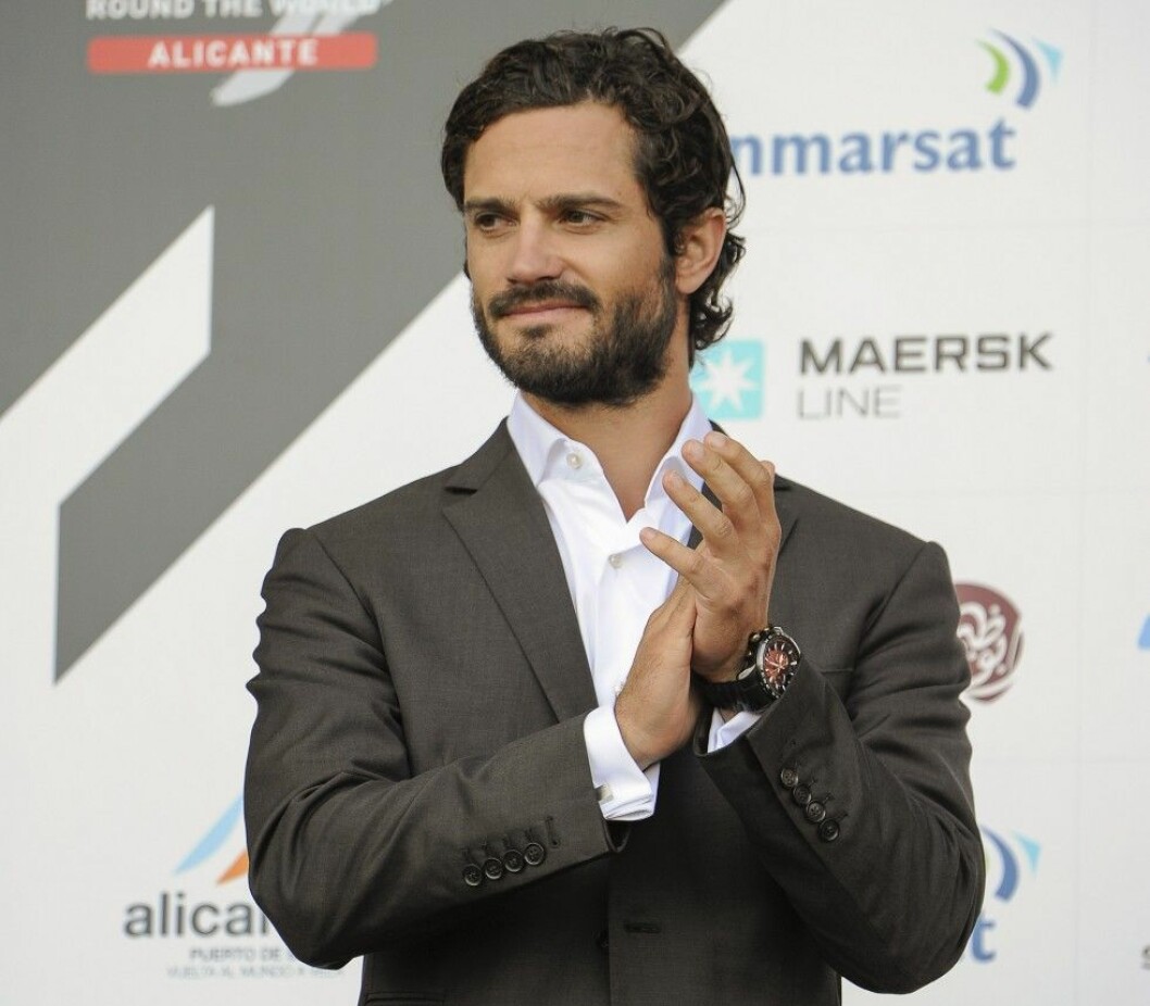 Prince Carl Philip of Sweden at the Volvo Ocean Race
