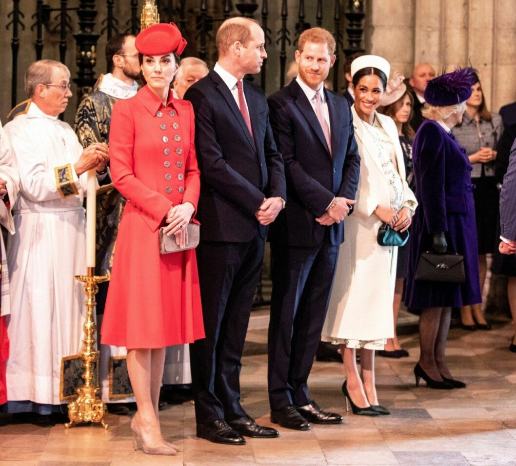 Brittiska prinsparen. <em><strong>FOTO: TT</strong></em> Prinsparen står på rad