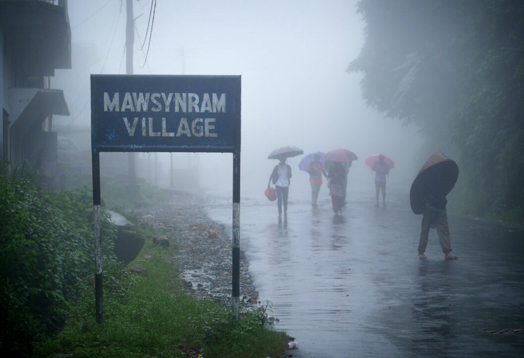 En vanlig dag i Mawsynram. Foto: All Over Press Mawsynram, which is the wettest place in the world, Meghalaya, India - Jun 2014