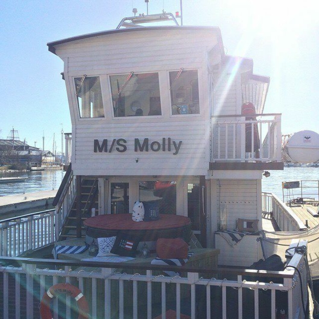 Festen hölls på härliga M/S Molly. Foto: Privat Festen hölls på härliga M/S Molly. Foto: Privat