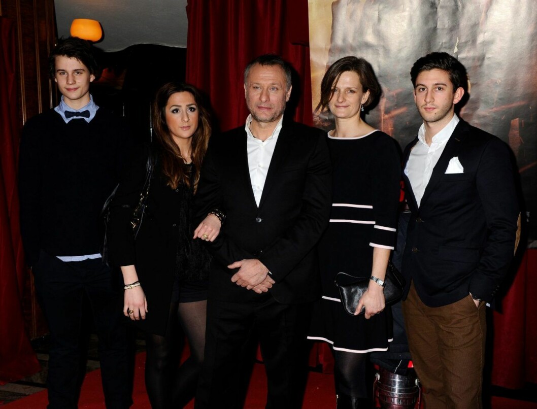 Från vänster: Arthur Nyqvist, Ellen Nyqvist, Michael Nyqvist och Catharina Nyqvist.