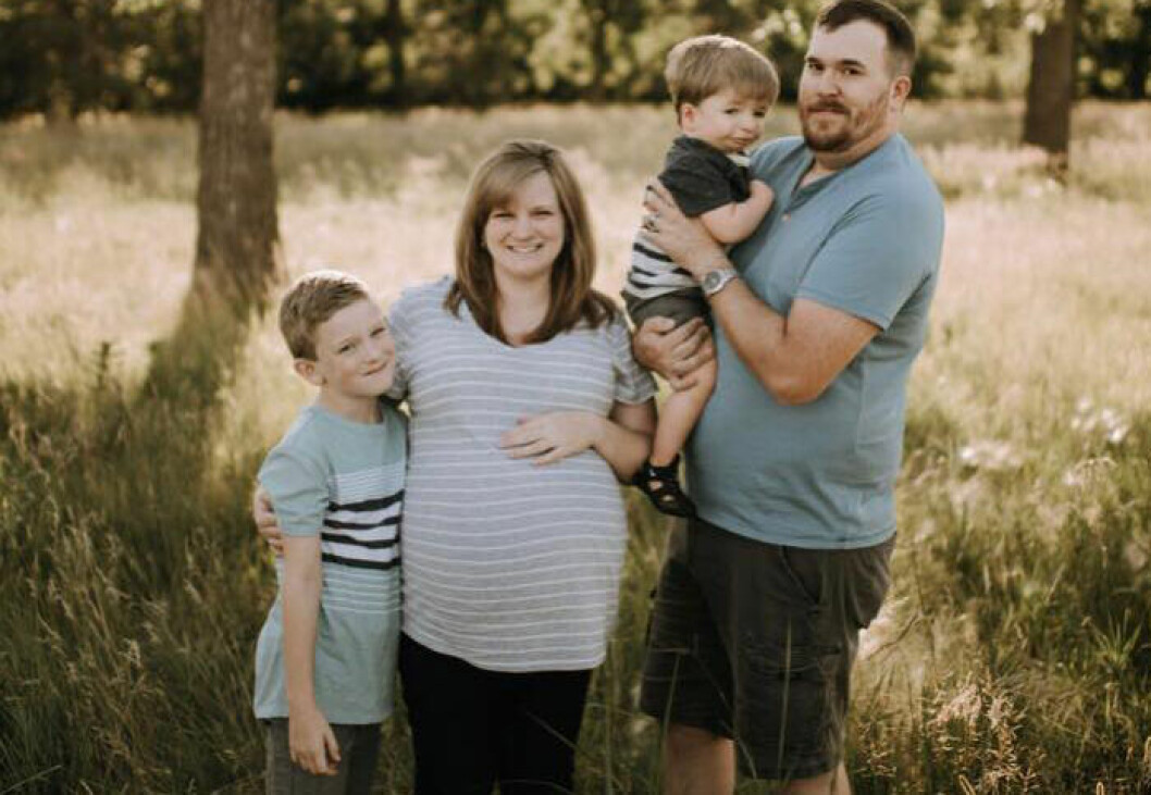 <strong>Jacob, 8, Megan, Matthew, 3, och Joshua.</strong> Familjen Hulen.