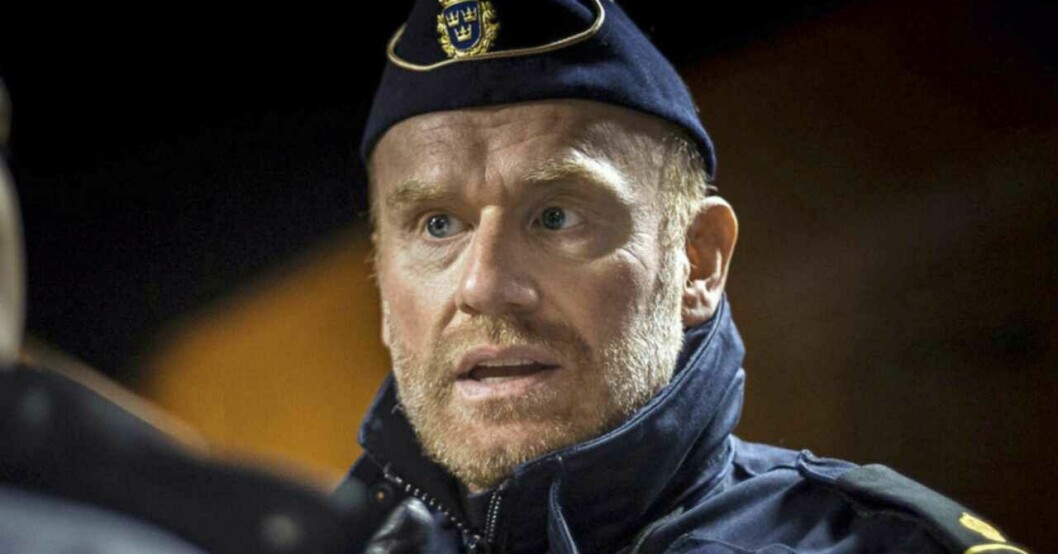 Fredrik Gunnarsson spelar i Wallander. Foto: TV4 Fredrik Gunnarsson i Walander