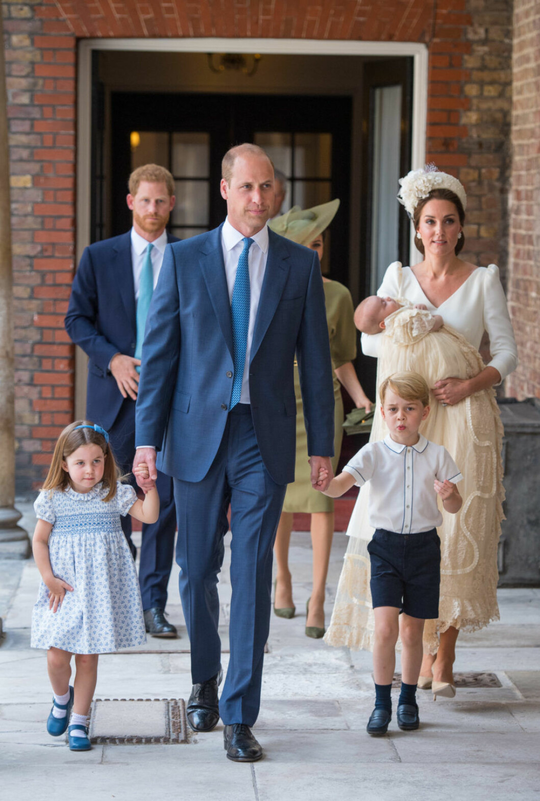 Kate Middleton och prins William har barnen George, Charlotte och Louis tillsammans. Brittiska prins Louis dop i juli 2018.