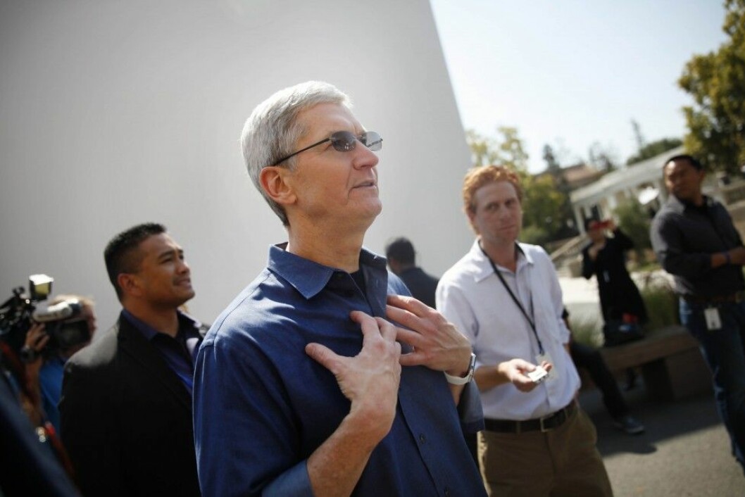 För några veckor sedan kom Apples vd Tim Cook ut som gay. Foto: All Over Press För några veckor sedan kom Apples vd Tim Cook ut som gay. Foto: All Over Press