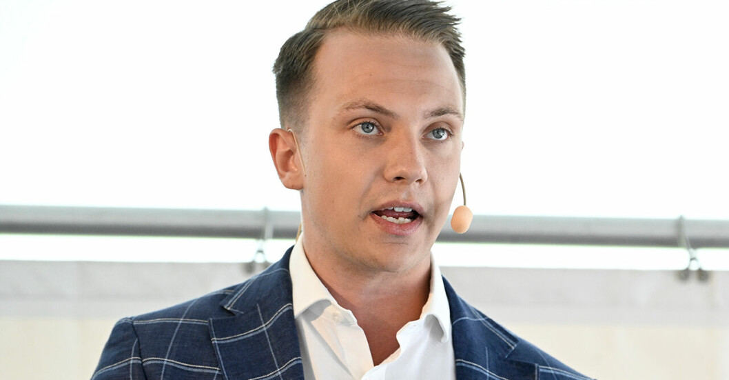 Sverigedemokratiska riksdagsledamoten Tobias Andersson.
