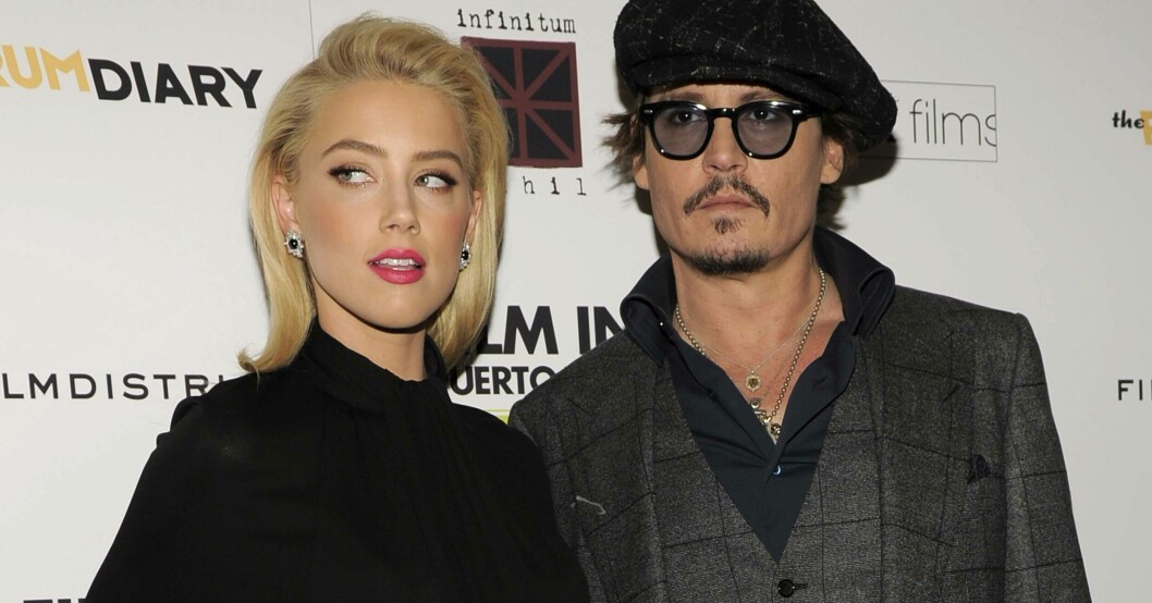Amber Heard och Johnny Depp 2011 – när de fortfarande var ett par. I dag är de bittra fiender.