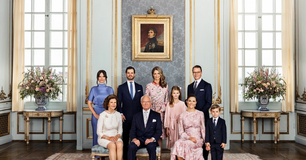 Sveriges kungafamilj samlad på bild. Kungafamiljen 2022