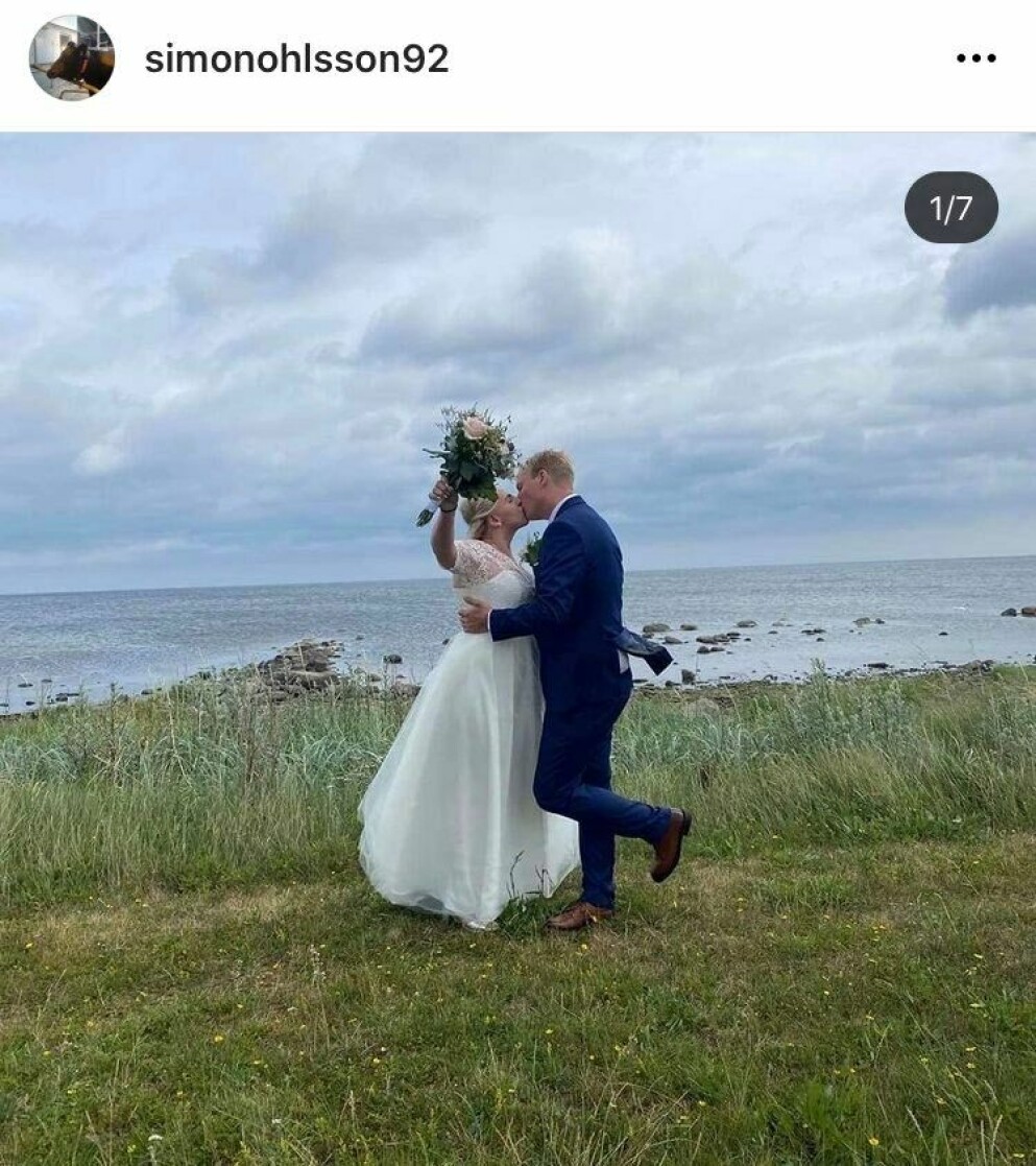 Simon och Amanda gifte sig 2020
