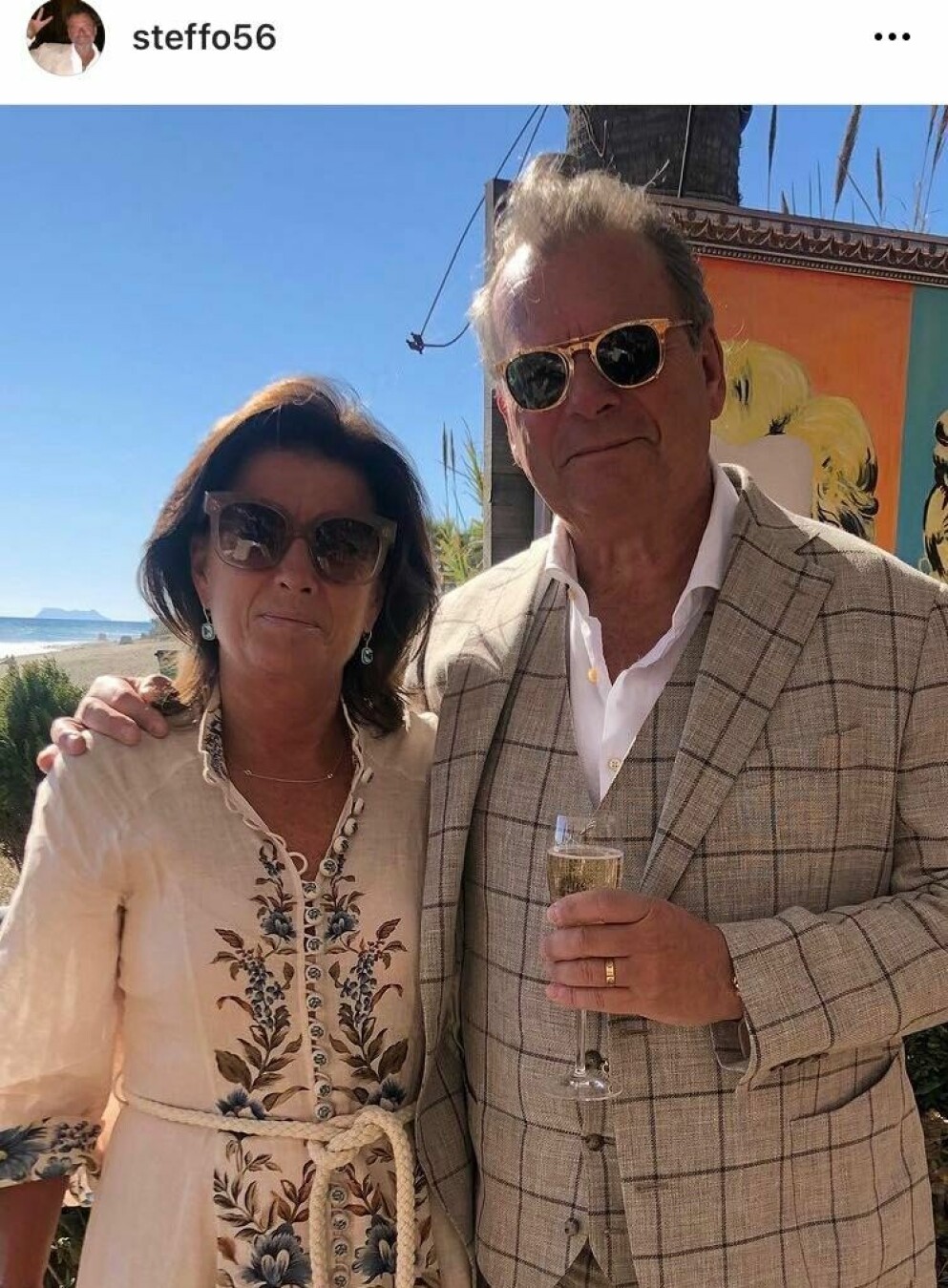 Steffo och Caroline. Steffo med frun Caroline