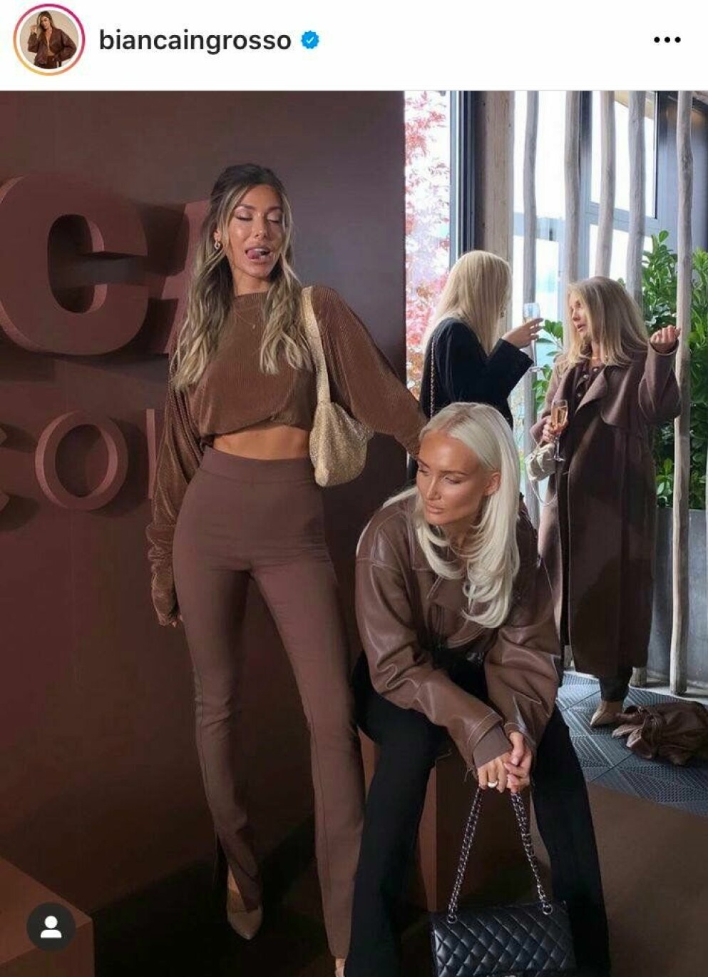 Lovisa Worge och Bianca Ingrosso. Lowisa Worge och Bianca Ingrosso