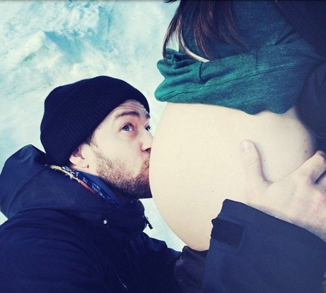 Paret avslöjade graviditeten i januari, via Justins Instagram. Foto: <a href="https://instagram.com/justintimberlake/" target="_blank">Instagram</a> Paret avslöjade graviditeten i januari, via Justins Instagram. Foto: Instagram