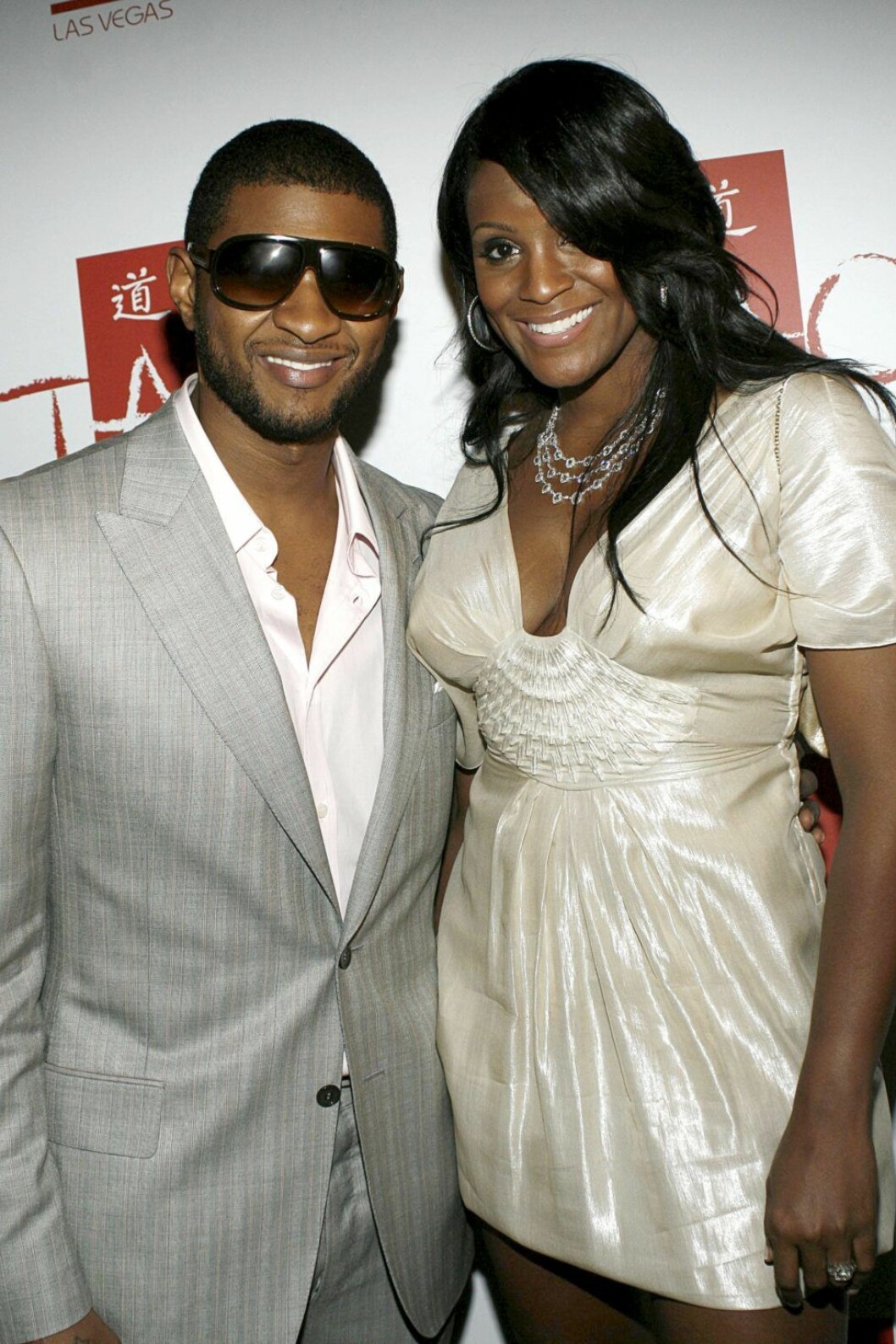 Usher med ex-frun Tameka Foster på Jay-Z’s After Party 2007.