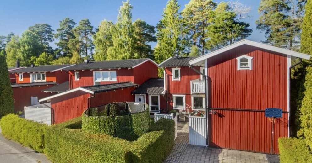 Magdalenas röda radhus.