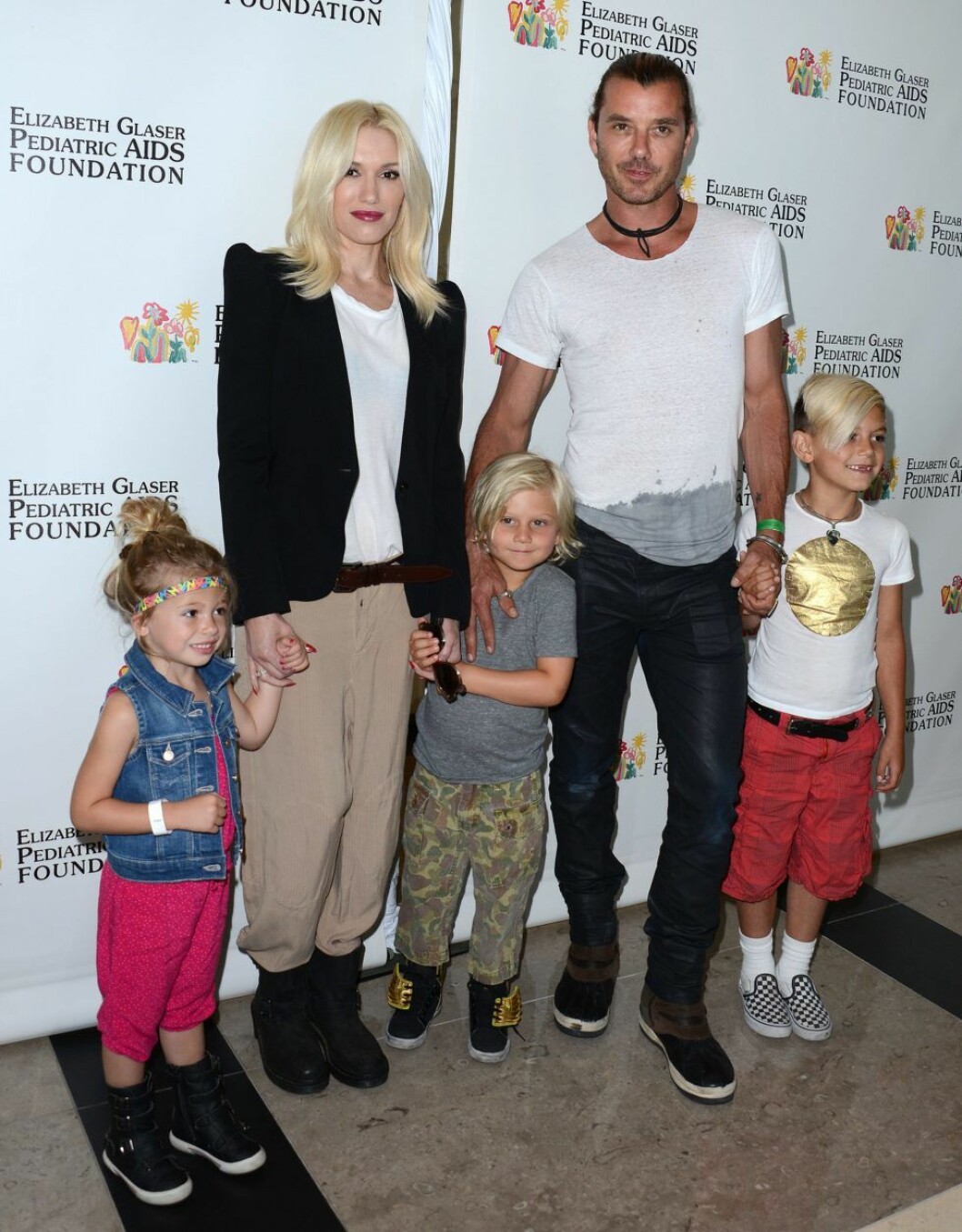 Tillsammans fick paret barnen Kingston, Zuma, och Apollo tillsammans. June 02, 2013 Century City, Ca. Gwen Stefani and Gavin Rossdale with sons Zuma and Kingston Elizabeth Glaser Pediatric AIDS Foundation's 24th Annual "A Time for Heroes" Held at Century Park © LuMarPhoto / AFF-USA.COM 2015-08-02 (c) Empics / IBL