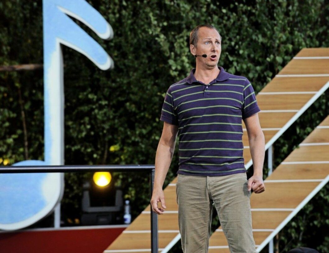 Andreas Nilsson allsång på skansen
