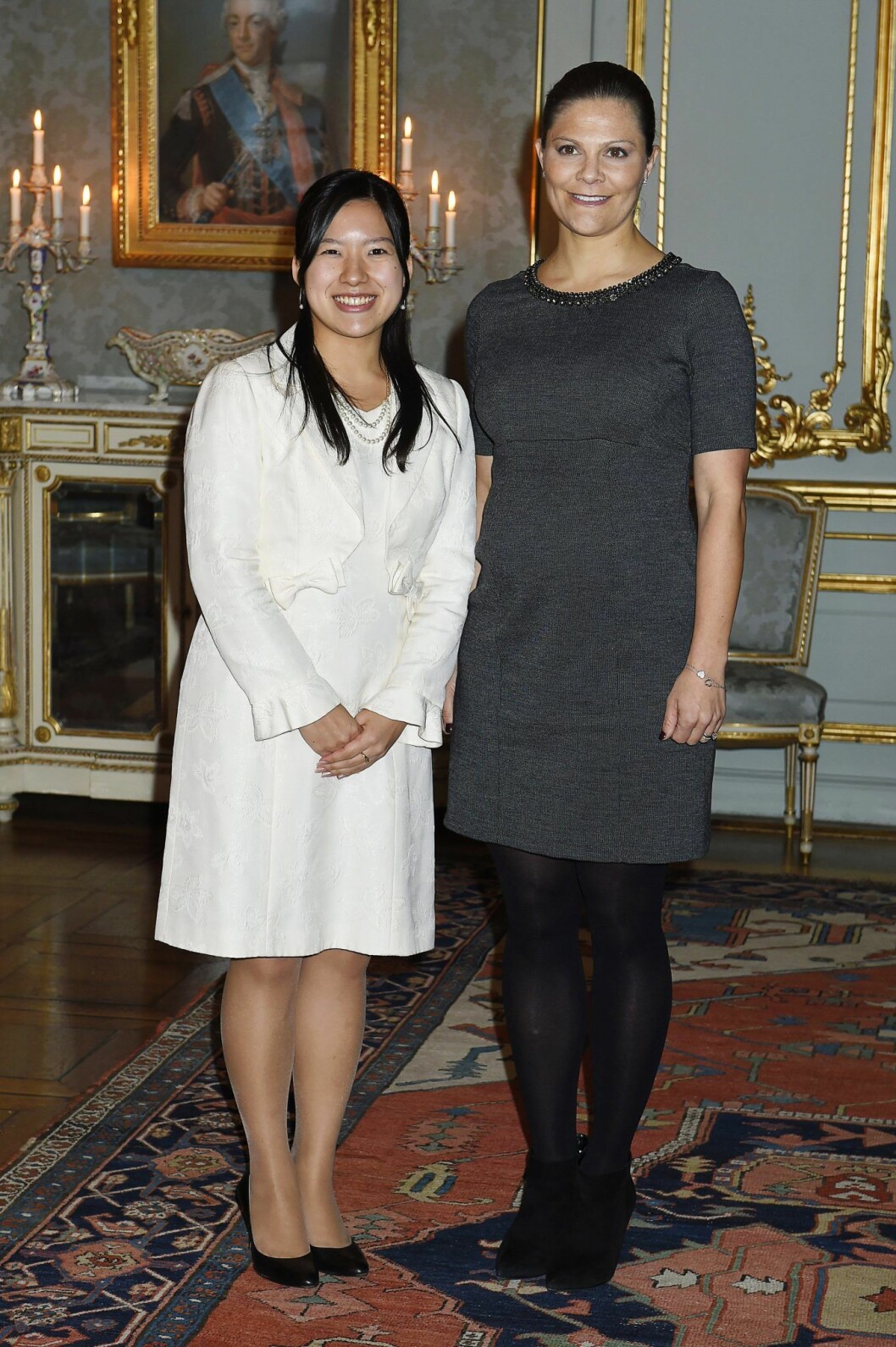 Prinsessan Ayako Takamado med prinsessan Victoria. <em><strong>FOTO: IBL</strong></em> Prinsessan Ayako Takamado på besök i Sverige.