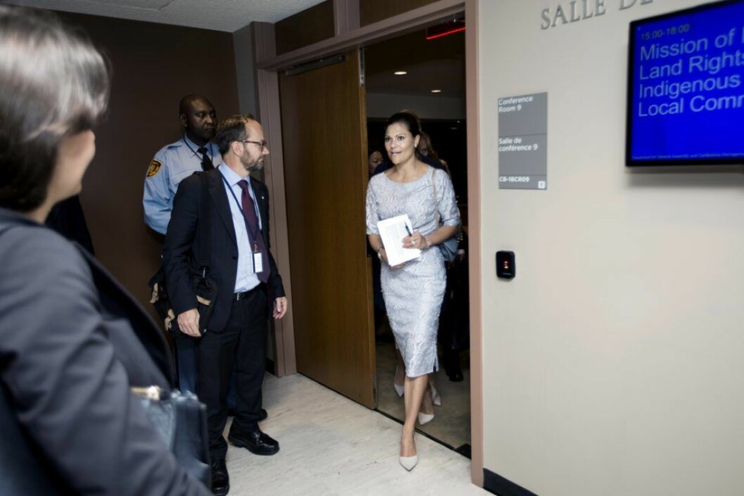 Crown Princess Victoria at the UN in New York, Usa