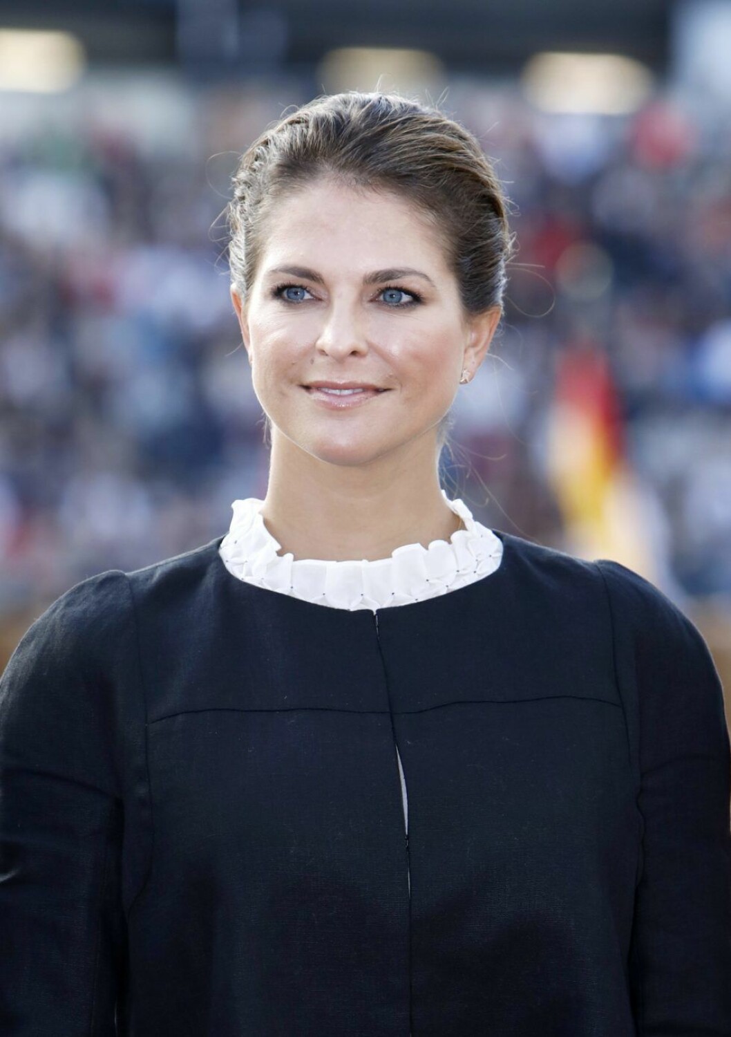 Prinsessan Madeleine under EM-invigningen i Göteborg. Prinsessan Madeleine under EM-invigningen i Göteborg.