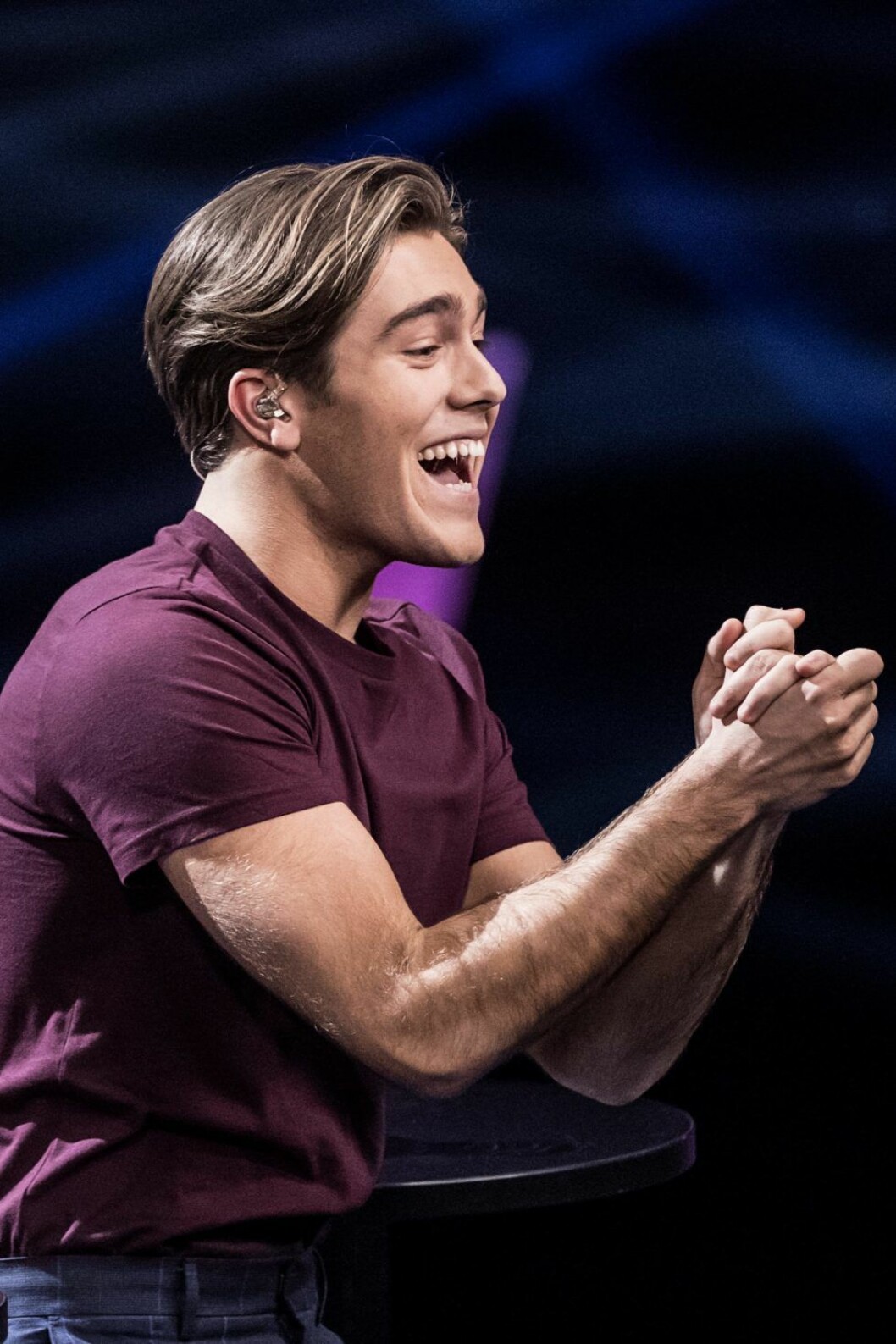 Benjamin Ingrosso tävlar i finalen av Melodifestivalen 2017 på lördag. Foto: IBL