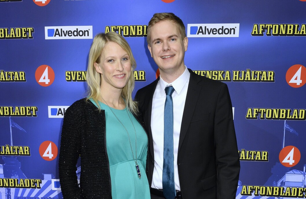 Utbildningsminister Gustav Fridolin med frun Jennie. Foto: All Over Press Utbildningsminister Gustav Fridolin med frun Jennie. Foto: All Over Press