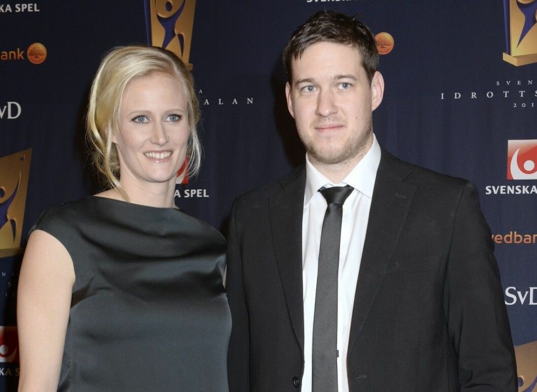 Carolina Klüft med pojkvännen Patrik Klüft. Foto: IBL