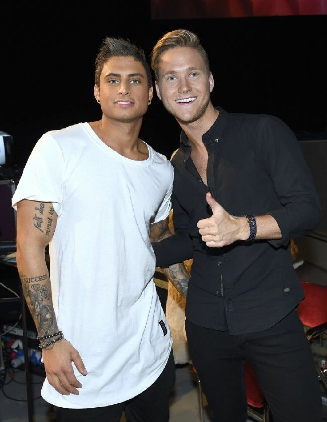 Samir & Viktor, Samir Badran och Viktor Frisk Melodifestivalen 2016 deltävling 1 i Göteborg 2016-02-06 (c) Karin Törnblom / IBL Bildbyrå