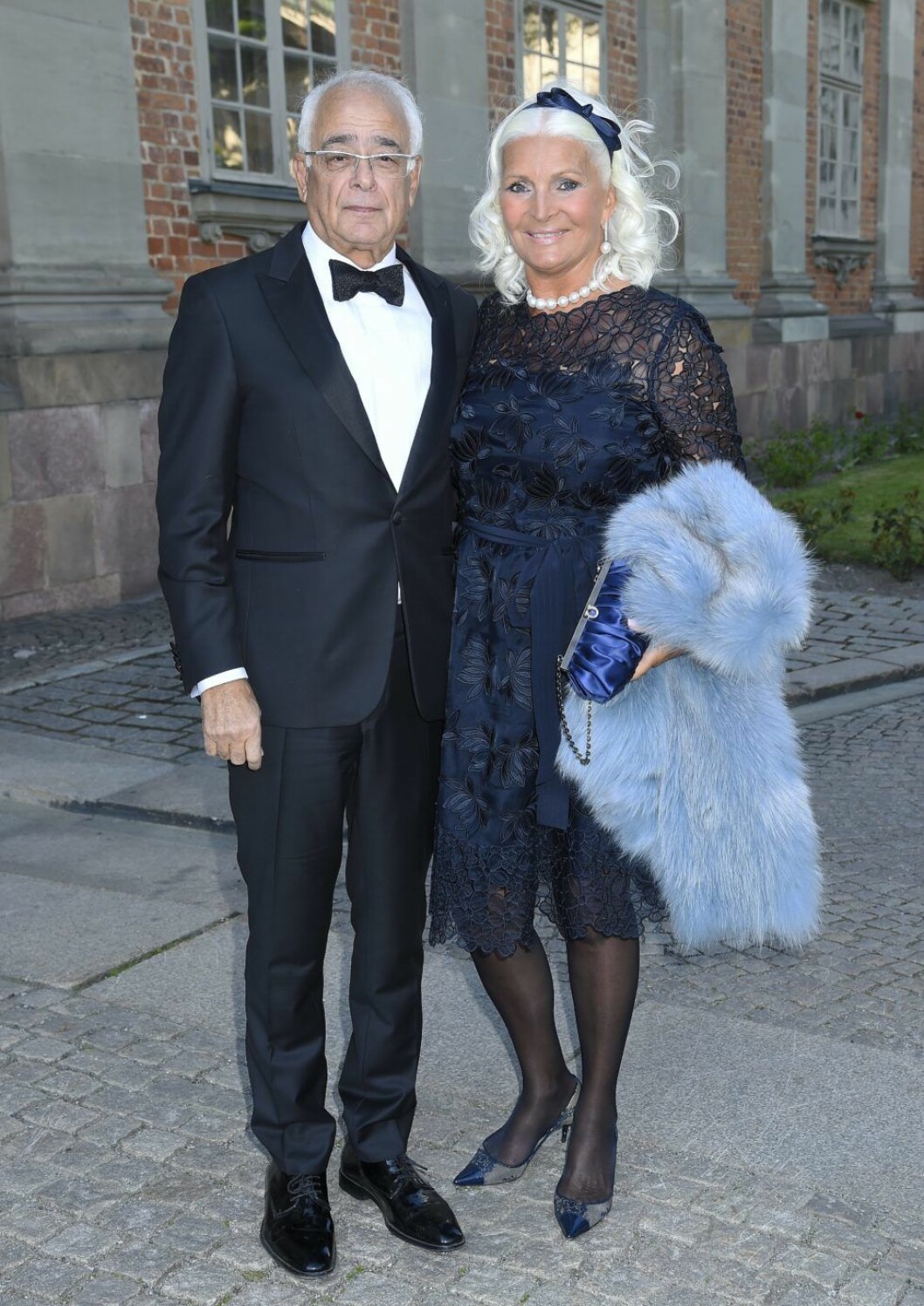 Grete Qviberg, med sin Kent Löwenberg på Alexandra Charles bröllop. Grete Qviberg, med sin Kent Löwenberg på Alexandra Charles bröllop.