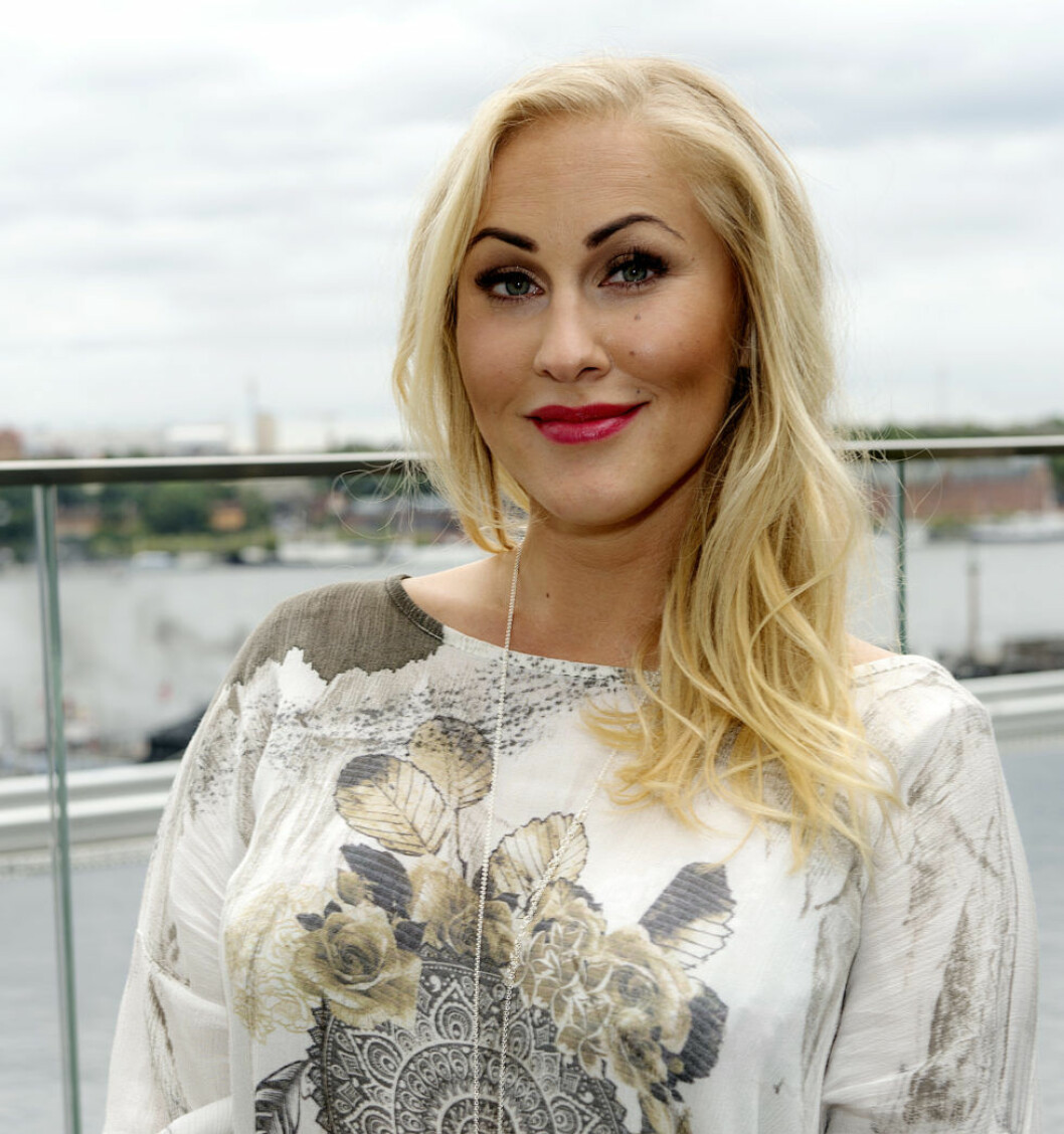 Angelica Karlsson var gravid under nästan hela tv-inspelningen. Angelica Karlsson