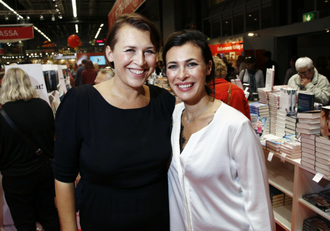Hannah Widell och Amanda Schulman diskuterar dickpics i sin podd. Hannah Widell och Amanda Schulman diskuterar dickpics i sin podd.