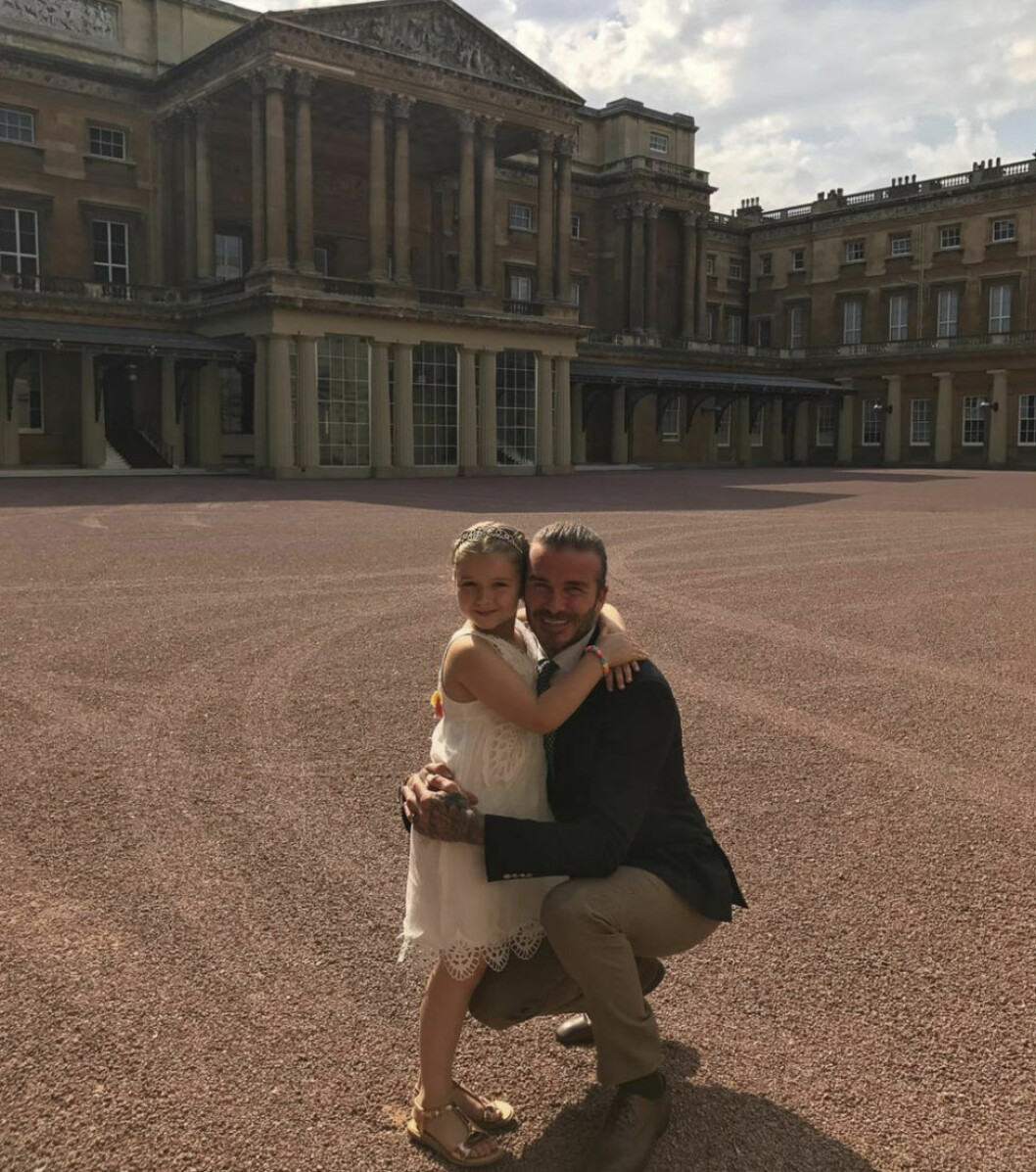 Harper firar sin 6-årsdag på Buckingham Palace.