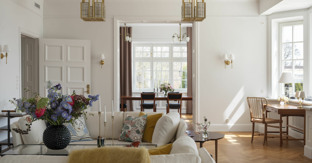 Inuti Villa Söderås som ligger ute på Hemnet för 350 miljoner kronor. Villa Söderås