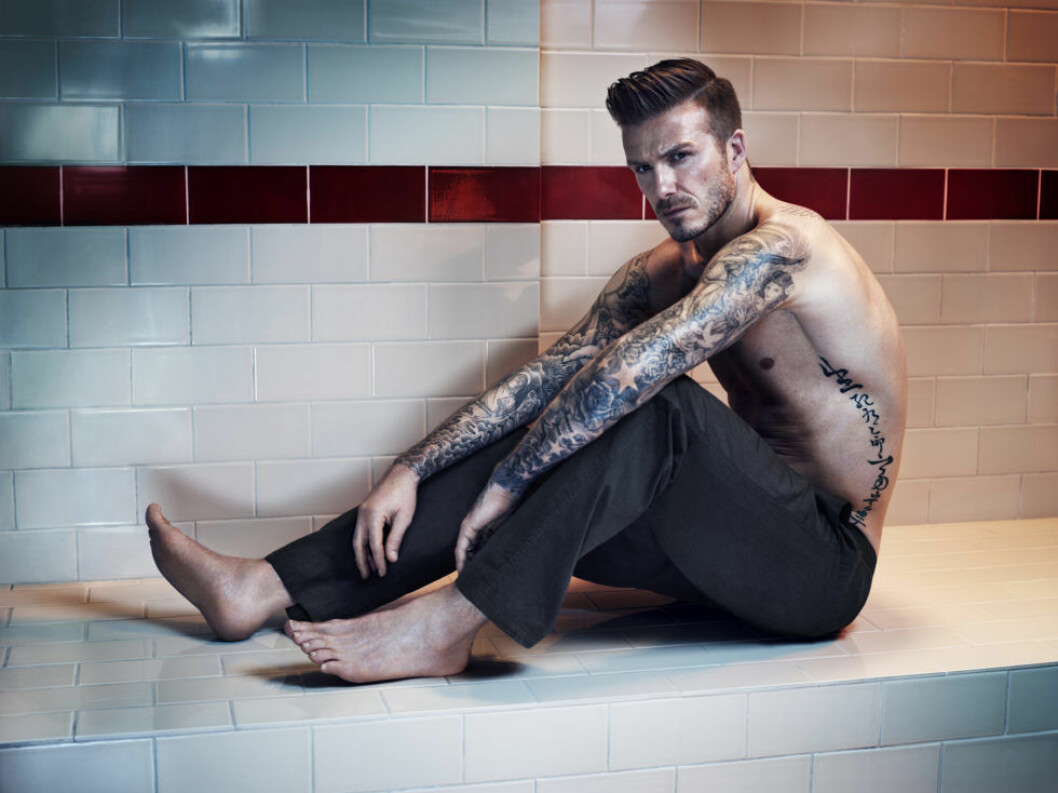 David Beckham som vi är vana vid att se honom. Foto: IBL