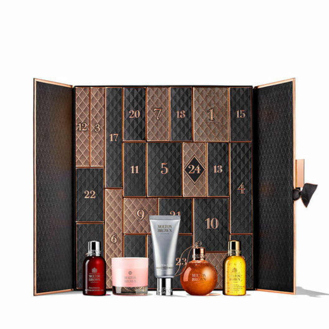 Svart och gullig box från Molton Brown