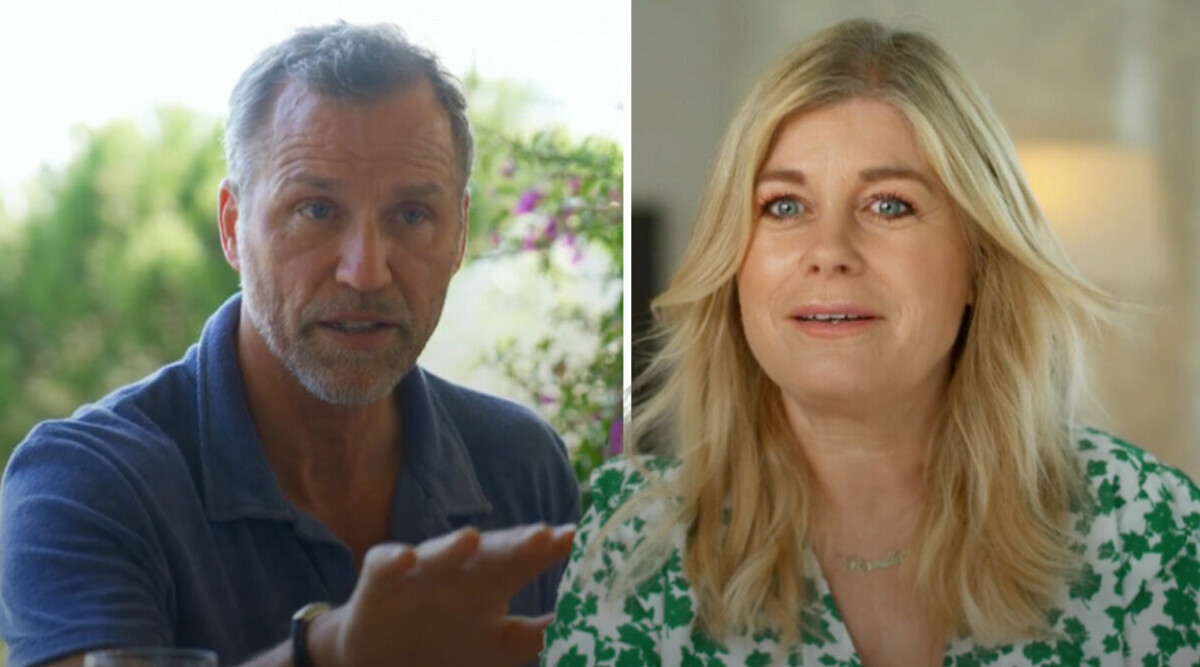 Pernilla Wahlgren och Christian Bauer stormade från middagen