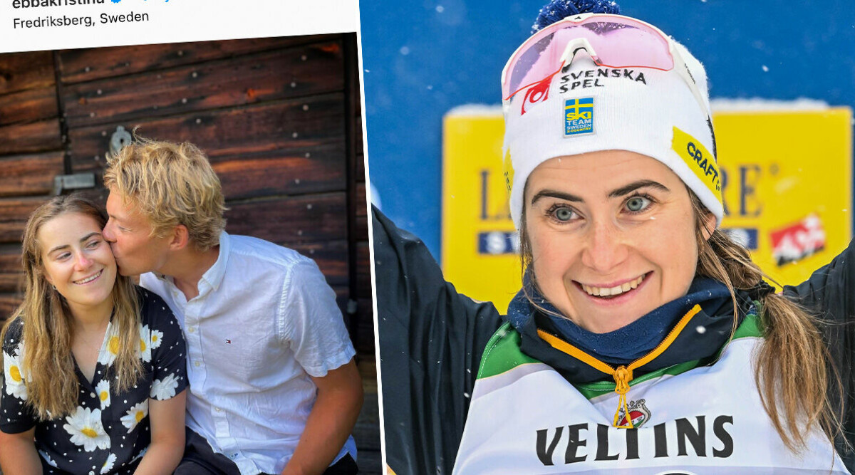 Skidstjärnan Ebba Anderssons barnbesked med pojkvännen Gustaf