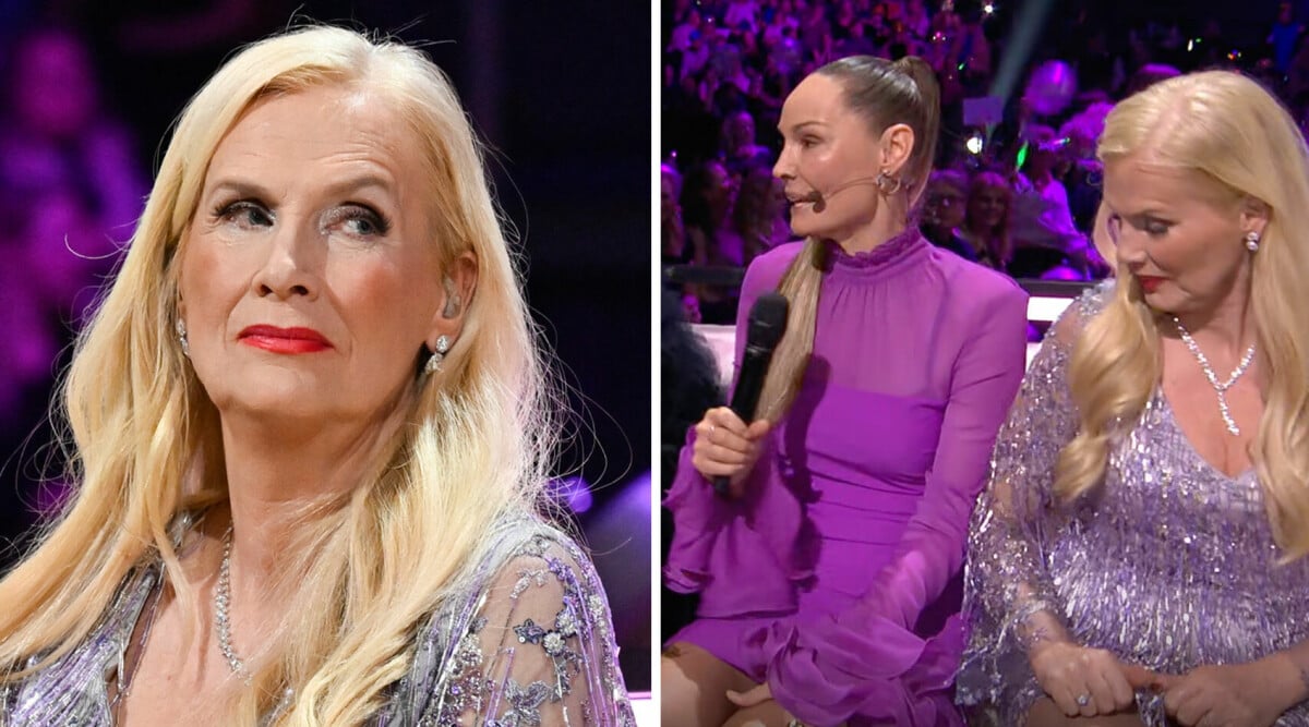 Gunilla Persson om med bilden med Carina Berg: ’’Ser gravid ut’’