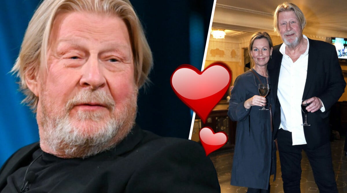 Rolf Lassgårds kryptiska svar om förlovning – visar upp ringen