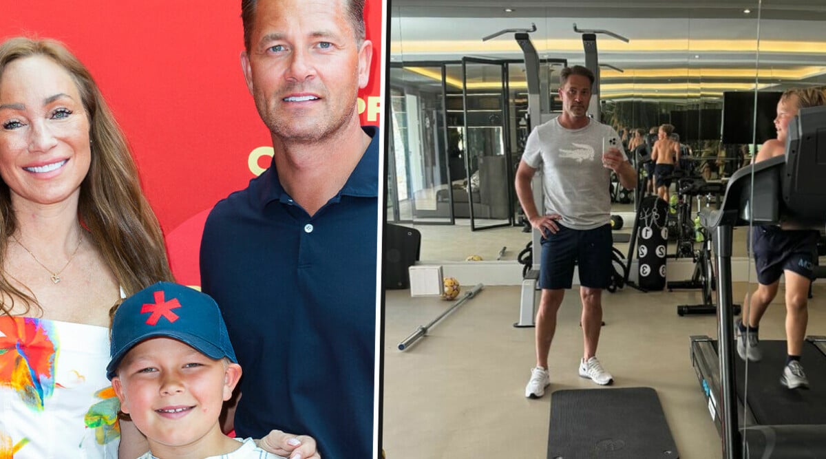 Anders Jensen gymmar med 10-årige sonen! Avslöjar anledningen bakom