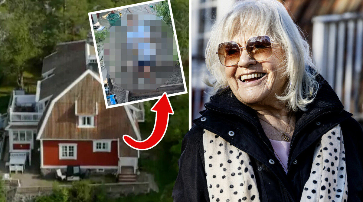 Christina Schollin renoverar huset – nya bilderna visar resultatet: ”Pappa ler i sin himmel”