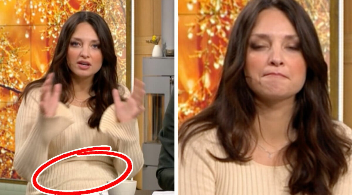 Gravida Matilda Boza redo för förlossning – kampen i Nyhetsmorgon