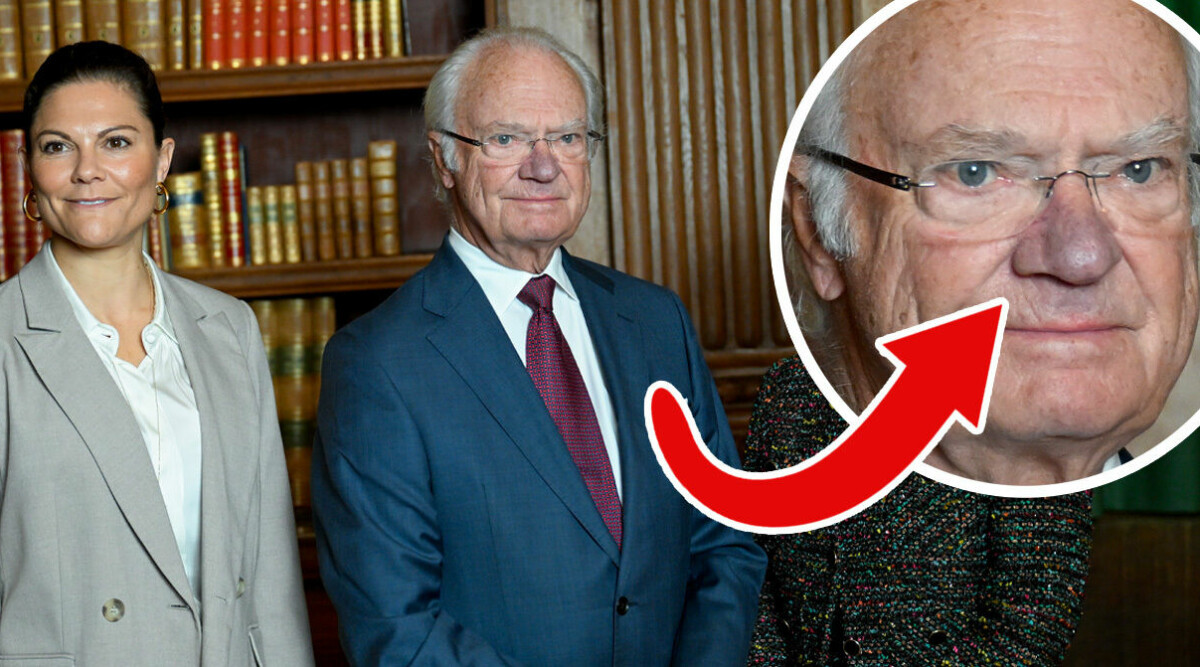 Därför är kungens näsa blå – bilderna förbryllar