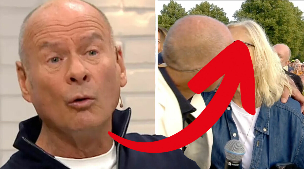 Här kysser Lasse Holm kändiskvinnan – chocken i tv