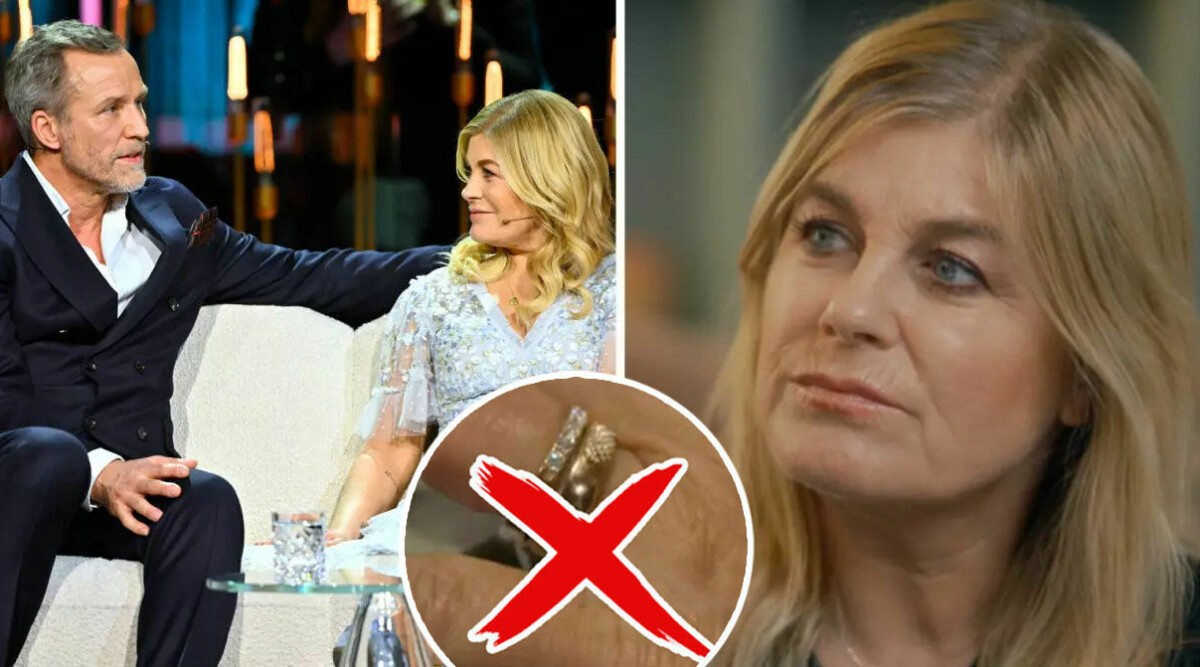 Pernilla Wahlgren har tagit av sig ringen – nu berättar hon sanningen