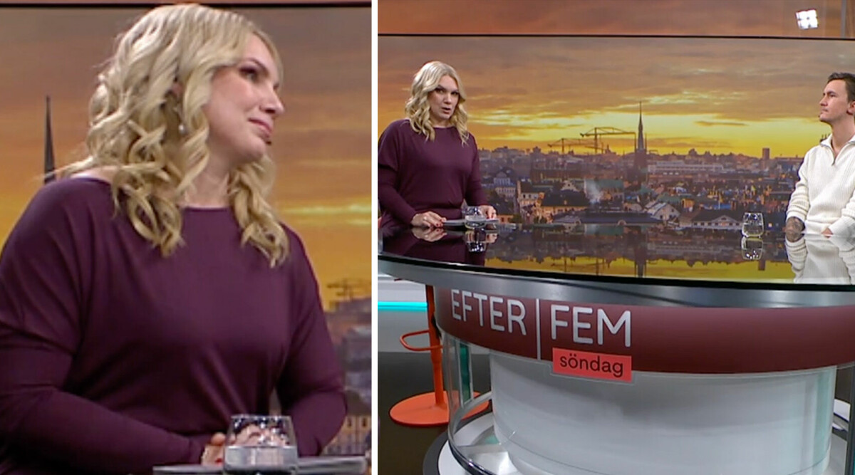 Anna Brolins tårar i TV4:s direktsändning – kan inte prata: ”Svårt”