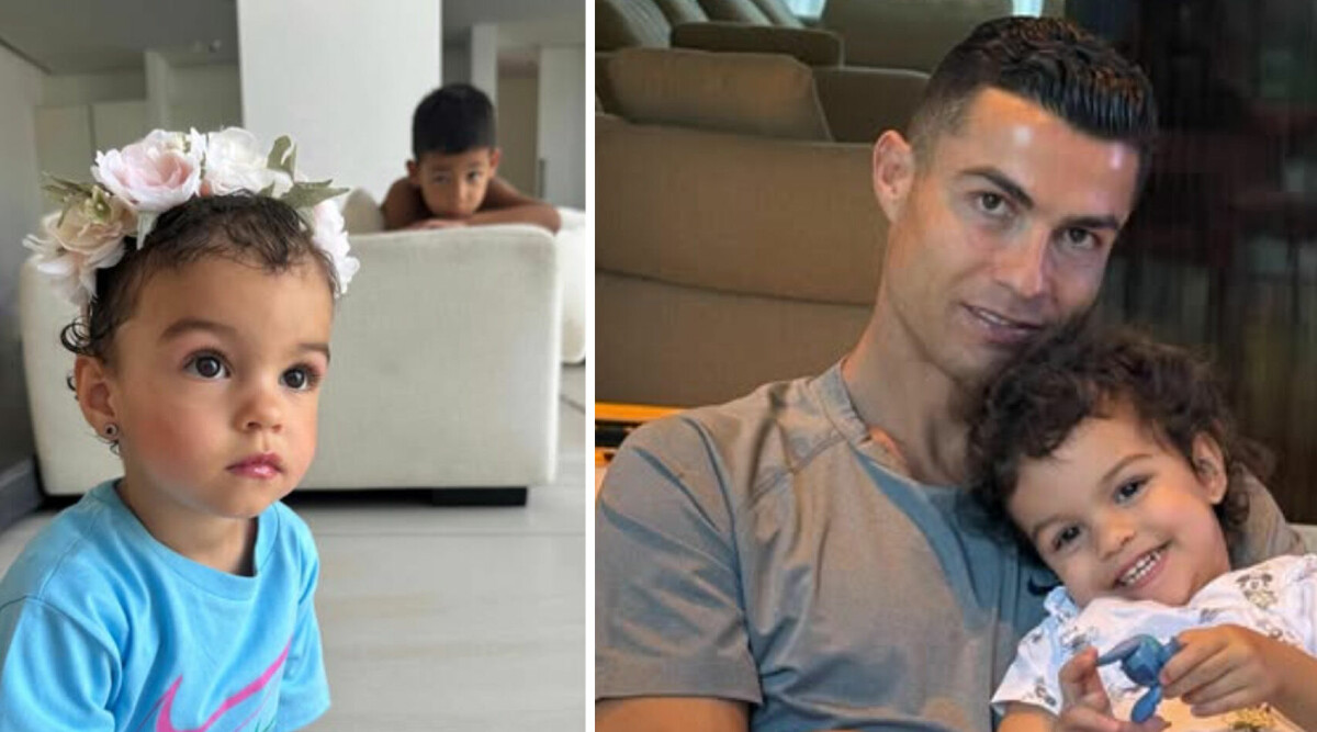 Cristiano Ronaldos ovanliga bild med dottern – efter tvillingens död