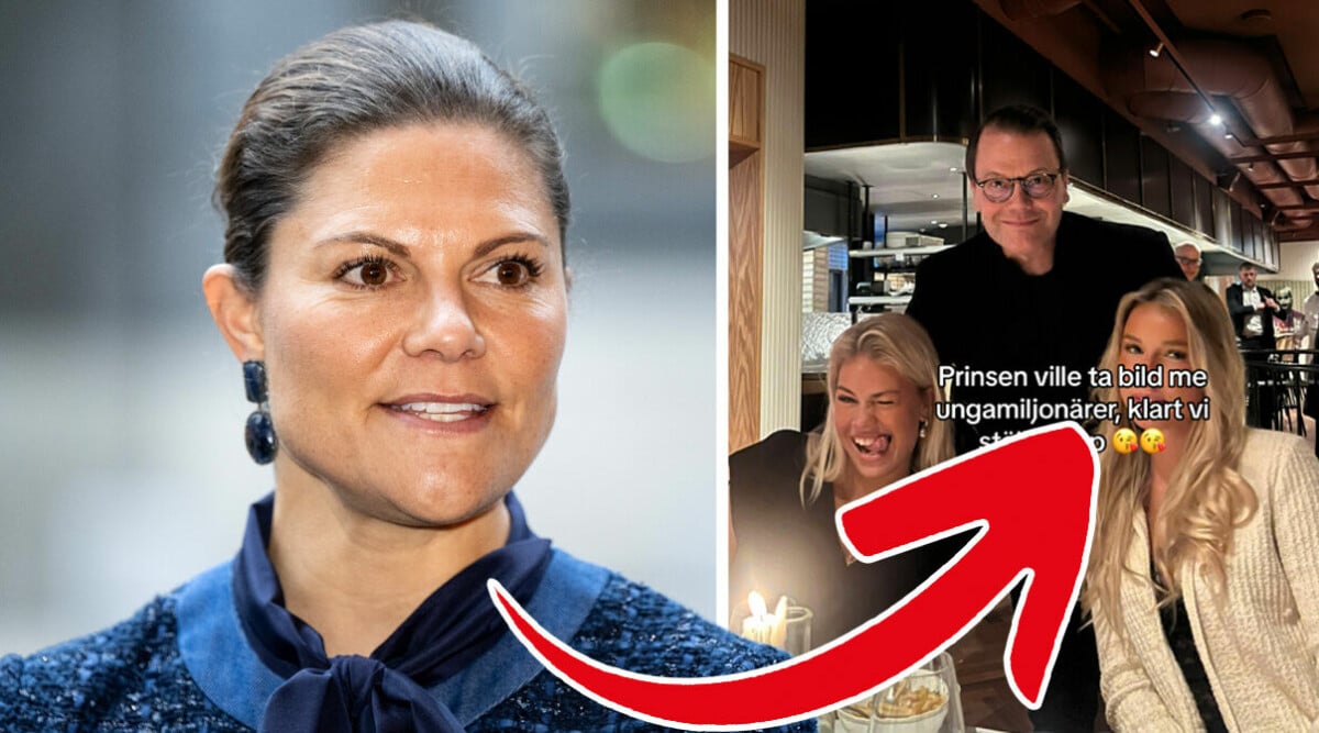 Prins Daniels festkväll på stan – fångad på bild med unga kvinnorna