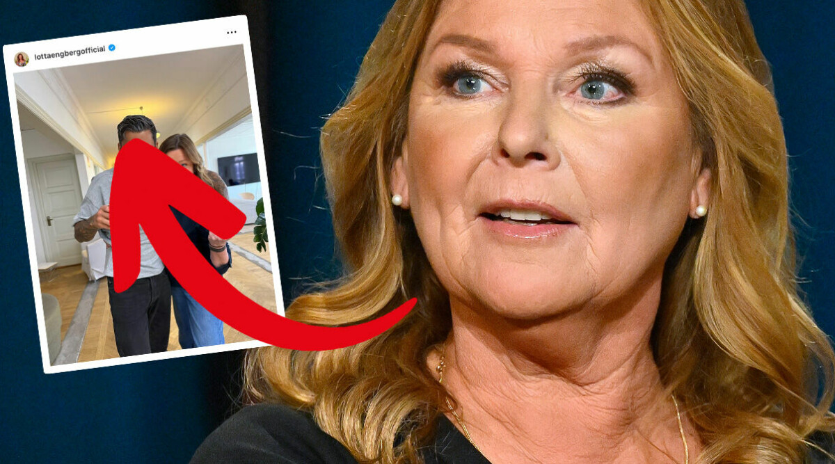 Överraskningen – Lotta Engberg visar upp lyckan med yngre artisten: ”Min bonusson”