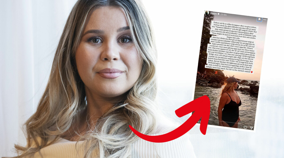 Lisa Ajax bryter tystnaden om kroppsförändringen: ”Hänger inte med”